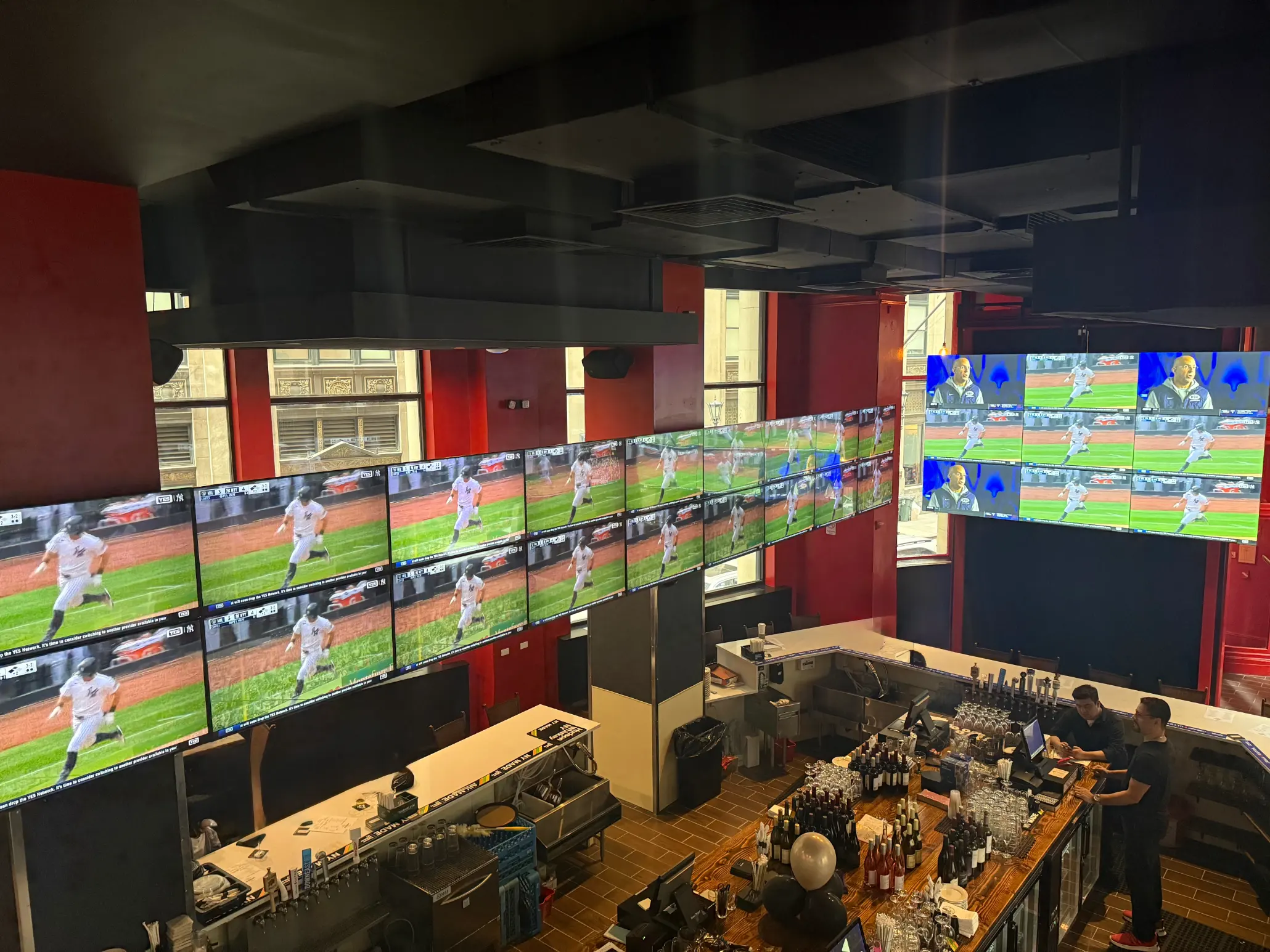 Restaurant TV installation